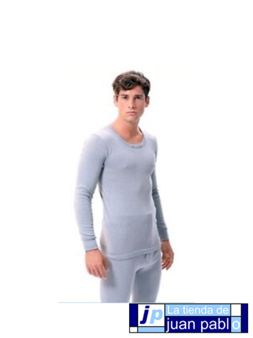UBEVI Camiseta Manga Larga Cuello Redondo Afelpada 1130 - Imagen 2