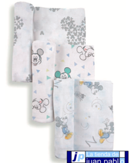 INTERBABY Disney Gasas de Bebé Pack 3 Unidades