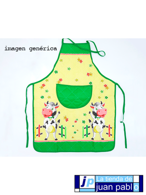 ASDITEX Delantal Guateado Estampado