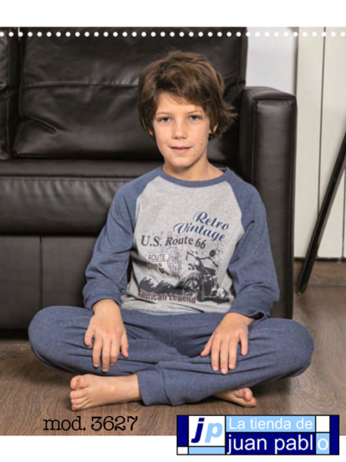 MUSLHER  Pijama Infantil Niño Interlock