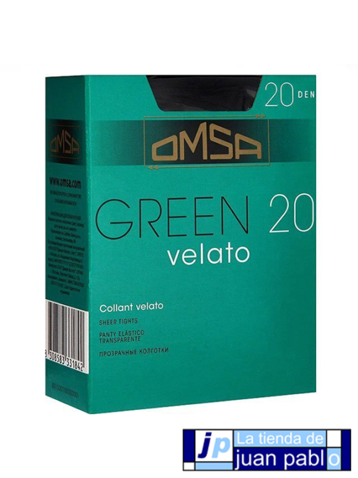 OMSA 034 Panty Green 20 DEN 2 Pares