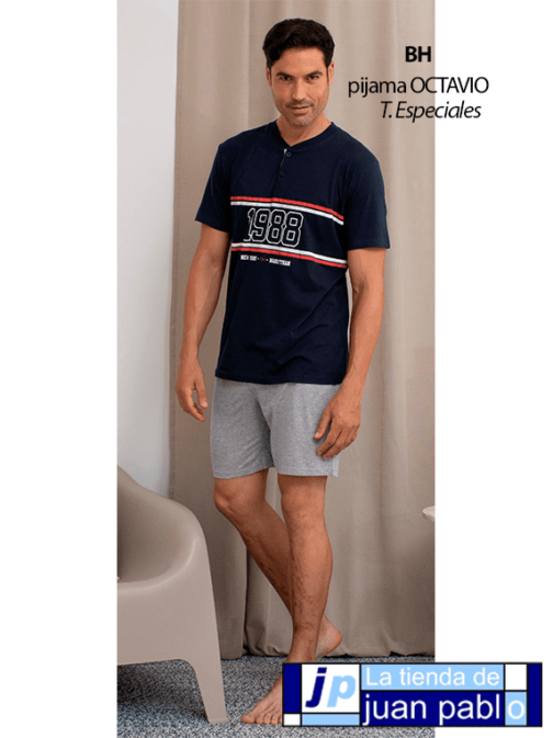 BH Pijama Caballero Verano Tallas Especiales