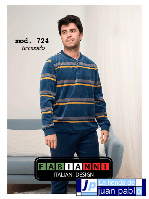 KINANIT FABIANNI Pijama Caballero Terciopelo