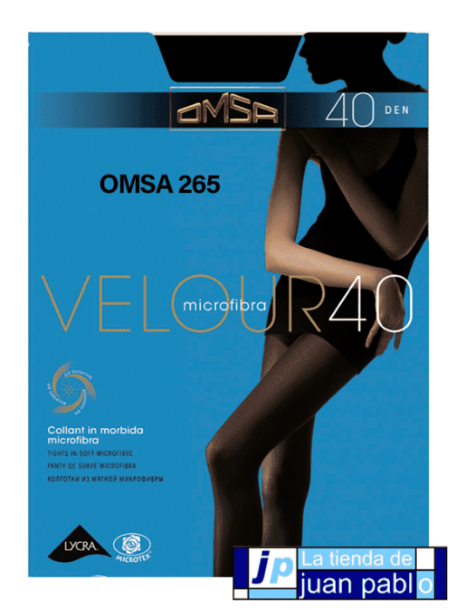 OMSA 265 Panty Velour 40 DEN Talla XL